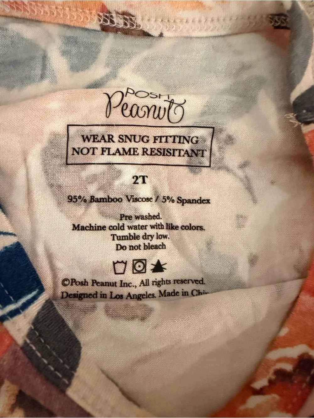 Posh Peanut Dusk Rose 2 Piece Pajama Set - NWT